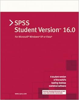Buy Spss 16 0 Student Version For Windows Book Online At Low Prices In India Spss 16 0 Student Version For Windows Reviews Ratings Amazon In