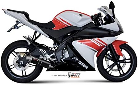 Mivv Y.030.LXB YAMAHA YZF R125 2008/2013 FULL SYSTEM 1X1 GP STEEL BLACK