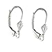 4 Sterling Silver Leverback Fleur De Lis Earring Findings