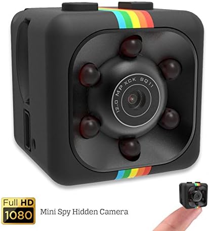 Mini Spy Hidden Camera - Shop360z Security Nanny Dash Cam With Motion Detection and Night Vision, Full HD 1080p Small and Portable Indoor/Outdoor for Home, Car and Office. Include Easy Use Guide.