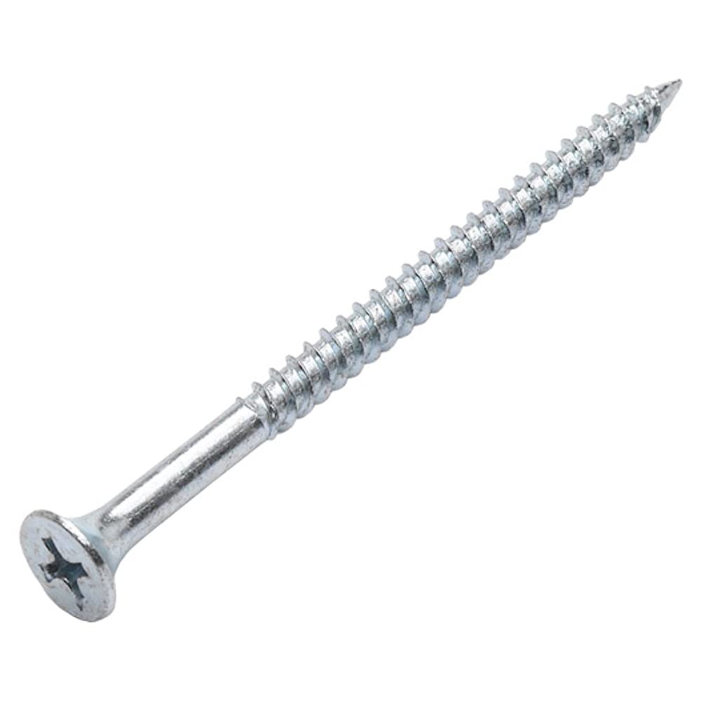 Merriway BH03488 (50 Pcs) Single Coarse Thread Bugle Head Drywall Screw, Zinc Plated 3.5 x 42 mm - Pack of 50 Pieces