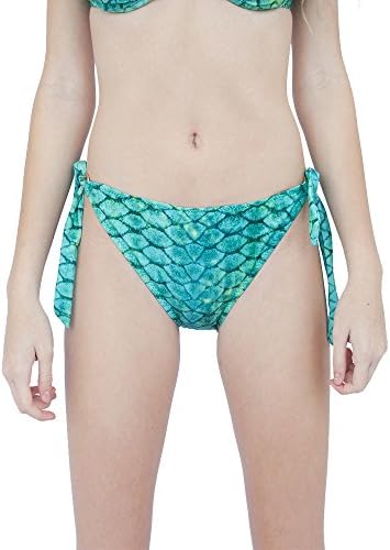 Mertailor Side Tie Bikini Bottoms (Large, Lorelei Green)