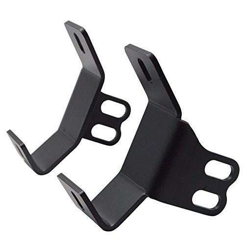 DaSen Side Pillar Roll Bar LED Work Light Below Windshield Mounting Brackets Fits 2014-2019 Polaris RZR XP 1000 900 Models