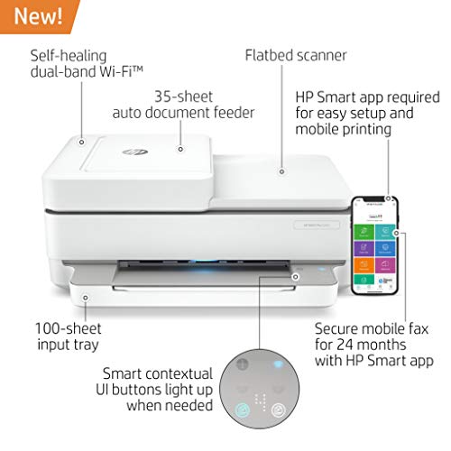 HP ENVY Pro 6455 Wireless All-in-One Printer, Mobile Print, Scan & Copy, Auto Document Feeder, HP Instant Ink ready… - Image 2
