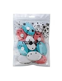 Cosmos Pack de 12 Mini retráctil cuchillo cortador de caja Abrecartas, color al azar