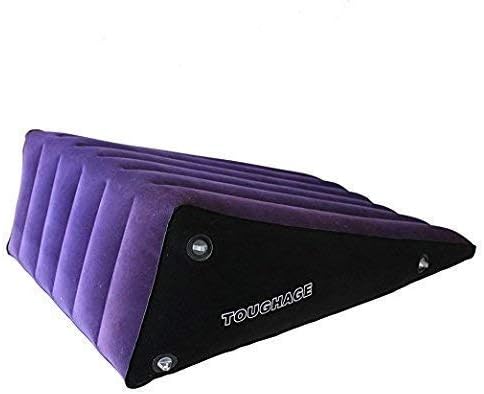 Inflatable Triangle Support Pillow Portable Magic Cushion Body Pillow for Couples, Positioning for Deeper Position Support Pillow, PVC Flocking Travel Pillow