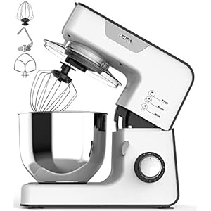 OSTBA Stand Mixer 8 Speed Tilt-Head Food Mixer 1000W Electric Kitchen Mixer, 5.2L 304 Stainless Steel Mixing Bowl with…