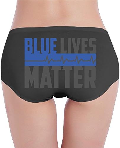 Hhil Swater Women's&amp;Girls Blue Lives Matter Underwear Briefs Pantys Knickers