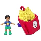 Polly Pocket Nicolas Wells Doll in a French Fries Ring