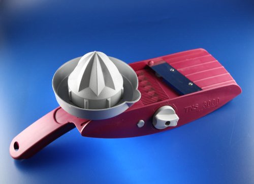 TNS 3000 All In One Mandolin Slicer + Spare Blades, Choice of Colours Weinrot - Bordeaux