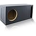 3.0 Cu. Ft. Ported/Vented MDF Sub Woofer Enclosure Box [Black] for Single Car Subwoofer (3.0 ft^3 @ 35Hz) | Premium MDF Construction | Made in U.S.A. (12