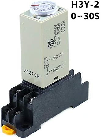 H3Y-2 0-30S Power On Time Delay Relay Timer DPDT 8Pins VOLTAGE:220v 110V 24V 12V