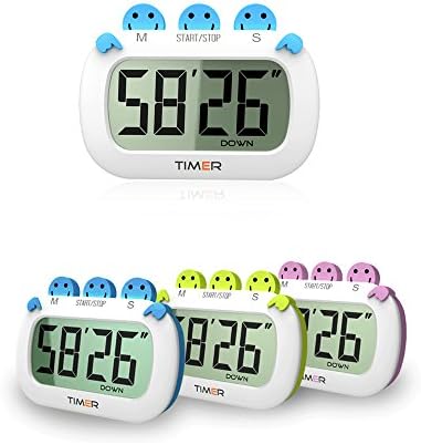 szsaichengmei Digital Kitchen Timer with Premium Magnetic Backing for Cooking, Baking and More (Loud Alarm, Countdown)