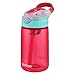 Contigo AUTOSPOUT Straw Gizmo Flip Kid Water Bottles, 14oz, Cherry Blossom/Wisteria, 2-Pack