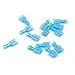 Ginsco 110pcs Male Blue 16-14 Gauge Nylon Fully-Insulated Quick Disconnects Wiring Spade Wire Connector Crimp Terminal