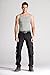 Keybur Men's Cotton Casual Military Army Cargo Camo Combat Work Pants (36, Black)