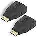BENFEI Mini HDMI to HDMI, 2 Pack Gold Plated HDMI to Mini HDMI Adapter Compatible for Raspberry Pi, Camera, Camcorder, DSLR, Tablet, Video Card primary