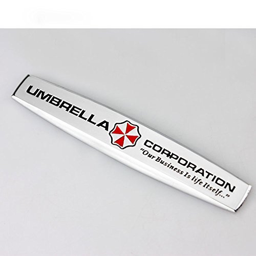 Salusy 1pcs Car Auto 3D Emblem Sticker Badge Umbrella Corporation