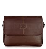 The Clownfish Signature Series Synthetic Leather 15.6' Laptop Messenger Bag (Brown)