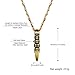 PROSTEEL Gold Plated Skull Bullet Charm Necklace Pendant Men Skeleton Halloween Jewelry Retro Vintage Statement Necklace