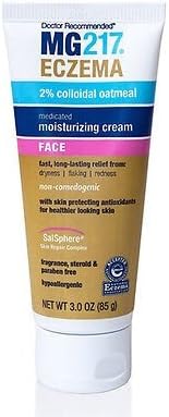 MG217 Eczema Medicated Moisturizing Cream for Face (2 Pack)