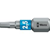 Wera 05056682001 840/1 Btz Hex-Plus Sw 2.5 X 25 Mm Bits For Hex Socket Screws