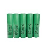5 Samsung INR18650-25R 18650 2500mAh 3.7v Rechargeable Flat Top Batteries