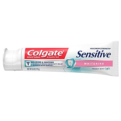 COLGATE SENSITIVE MAXIMUM STRENGTH WHITENING TOOTHPASTE 6 OZ