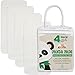 Changing Pad Liners Bamboo 4-Pack – Softer, Thicker & Cute 3 Layer 14” x 27” Design. Panda Pads - A Waterproof Mat to Cover Your Diaper Changing Table, Diaper Changing Pad or Mattress Pad.