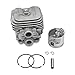 Everest Parts Supplies Cylinder Head Fits Stihl TS410 TS420 Piston Kit with Rings Pin Clips 50mm Cut Off Saw primary