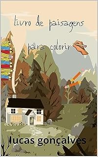 Livro livro de paisagens para colorir