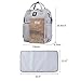Extra Large Diaper Bag Backpacks, Wide Opening Baby Diaper Bags for Mom Dad, FRANK MULLY Men Diaper Bag with Changing Pad Stroller Straps Insulated Pockets Gray, Perfect Baby Shower Gift