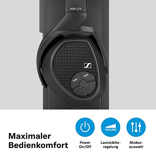 Sennheiser-RS-175-Over-Ear-Funkkopfhoerer-HiFi-Surround-Sound-schwarz