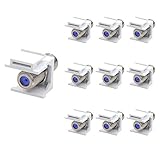 VCE 10-Pack 3 GHz Nickel-Plated RG6 Keystone Jack Insert