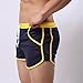 NEARTIME Men's Fitted Shorts, Bodybuilding Workout Gym Running Loose Athletic Shorts Tight Lifting Sport Casual Pant Dark Blue