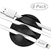 Cable Clips Cord Management System [8 pcs, Triple Slots], JOTO Cable Wire Clip Desk Wall Desktop Cable Organizer, Computer, Electrical, Charging or Mouse Cord Holder (Black)