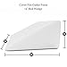 Cushy Form [Replacement Cover] Bed Wedge Pillow Replacement Cover - Fits 12 Inch Wedge Pillow - Hypoallergenic, Machine Washable Case (Replacement Cover ONLY 12