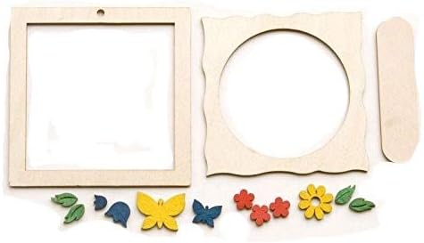 Kuhnert Hobaku 10x10 Centimeters Do It Yourself Butterfly Frame Kit, Wood - Image 3