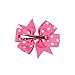 Kissbuty 40PCS 3.1 Inch Baby Girls Grosgrain Ribbon Boutique Hair Bows Alligator Clips Head Headbands Simple For Teens Babies Toddlers Children