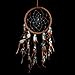 Caught Dreams Dream Catcher ~ Brown Suedette with Turquoise Stones 8.5