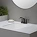 KRAUS Elavo 17-inch Square Undermount White Porcelain Ceramic Bathroom Sink with Overflow, KCU-231