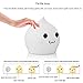 CestMall Waterdrop Silicone LED Night Light for Kids,Multicolor Nursery Cute Lamp, Battery Powered,Tap Control Touch Sensor Nightlight for Baby Children Toddler Infant (A)