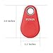 FUNAN Bluetooth Tracker Wireless Anti-lost Alarm Tag Keys Finder Remote Selfie Shutter Seeker For Bags Wallet Keys Support iOS/ iPhone/ iPod/ iPad/ Android 2pcs Random Color