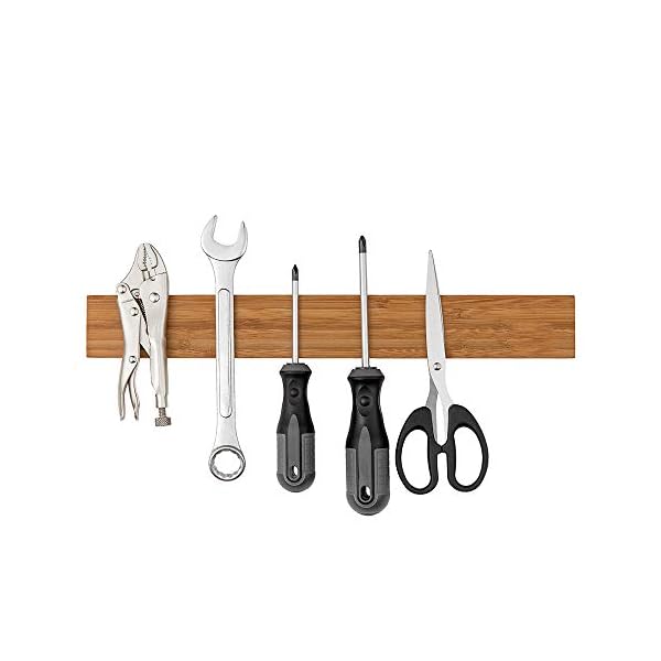 40cm-Magnetic-Knife-Holder-for-Wall-Wooden-Hanging-Magnetic-Knife-Strip-with-Screws-Easy-Storage-for-Kitchen-Knives-Metal-Utensils-Tools-and-General-Organisation-Horizontal-Knife-Rack 40cm Magnetic Knife Holder for Wall, Wooden Hanging Magnetic Knife Strip with Screws, Easy Storage for Kitchen Knives…