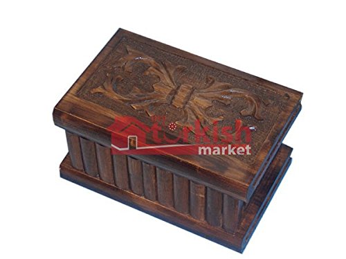 Turkish Puzzle Box, Magic Box - Jewelry Box - Secret Box - Wooden Puzzle Box - Christmas Gift
