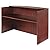 Valencia Series Reception Desk w/Counter, 71w x 35-1/2d x 44-3/4h, Mahogany