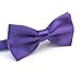 Men's Pre Tied Bow Ties for Wedding Party Fancy Plain Adjustable Bowties Necktie (Light Pink)