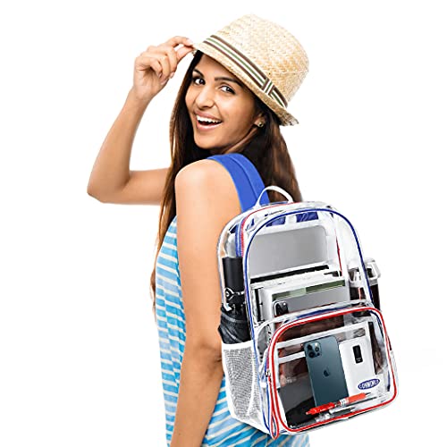 Conworld Clear Backpack, Heavy Duty PVC Transparent Backpack, See