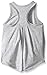 adidas Little Girls' Active Tank Tops, Gray, 6