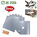 Stove Burner Covers 8 Pack Burner Protectors -Tolmnnts FDA Aprroved Gas Range Protectors|Reusable Stovetop Burner Liners - Heat Resistant & BPA Free and Keep Your Stovetop Clean (Silver)